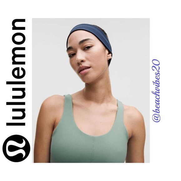 LULULEMON ATHLETICA Glow Up Tank Top *Medium Support, B/C Cup Crater Blue LL-178 - Picture 4 of 12